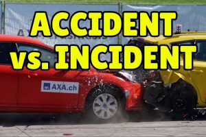 What is the difference between incident and accident?